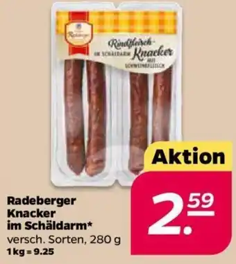 NETTO Radeberger Knacker im Schäldarm 280g Angebot