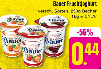 Edeka Bauer Fruchtjoghurt 250 g Becher Angebot