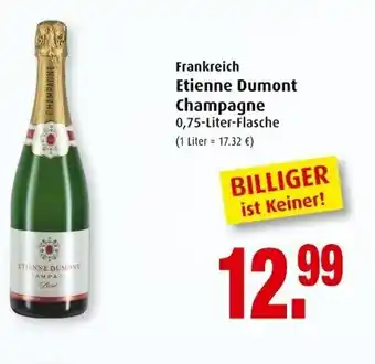 Markant Frankreich Etienne Dumont Champagne 0,75 liter Angebot