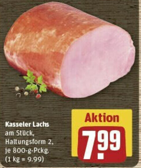 Kasseler Lachs 800 g Pckg. Angebot bei REWE Kasseler Lachs 800 g Pckg. Angebot bei REWE