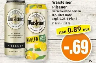 Markant warsteiner Pilsener 0,5 liter Angebot