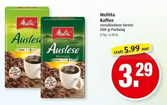 Markant Melitta Kaffee 500g Angebot