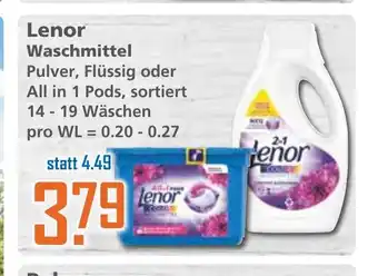 Klaas und Kock Lenor Waschmittel Angebot