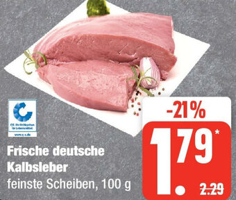 Edeka Frische deutsche Kalbsleber 100 g Angebot