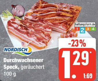 Edeka NORDISCH Durchwachsener Speck 100 g Angebot