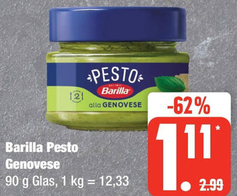 Edeka Barilla Pesto Genovese 90 g Glas Angebot