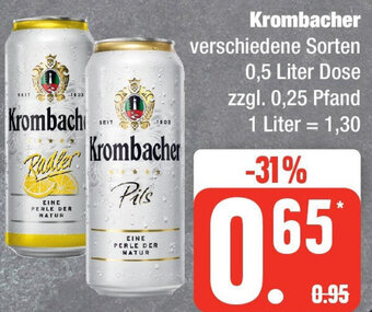 Edeka Krombacher 0,5 Liter Dose Angebot