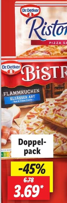 Lidl Dr. Oetker Ristorante Pizza/Flammkuchen 780/640/530 g Angebot