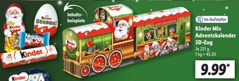 Lidl Kinder Mix Adventskalender 3D-Zug 221 g Angebot