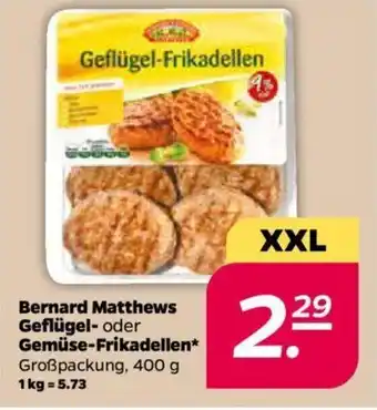 NETTO Bernard Matthews Geflügel oder Gemüse Frikadellen 400g Angebot