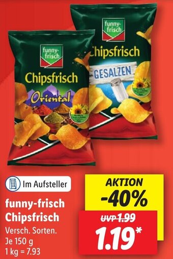 Lidl funny-frisch Chipsfrisch 150 g Angebot