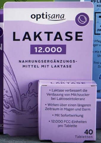 Lidl Optisana Laktase 12.000 Tabletten 12 g Angebot