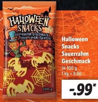 Lidl Halloween Snacks Sauerrahm Geschmack 100 g Angebot