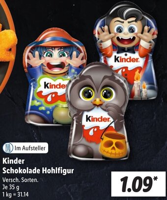 Lidl Kinder Schokolade Hohlfigur 35 g Angebot