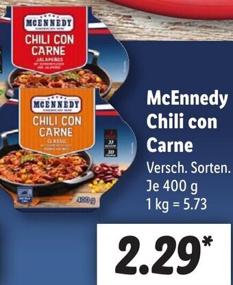 Lidl McEnnedy Chili con Carne 400 g Angebot