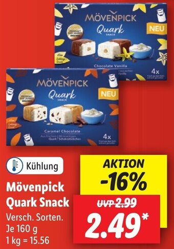 Lidl Mövenpick Quark Snack 160 g Angebot