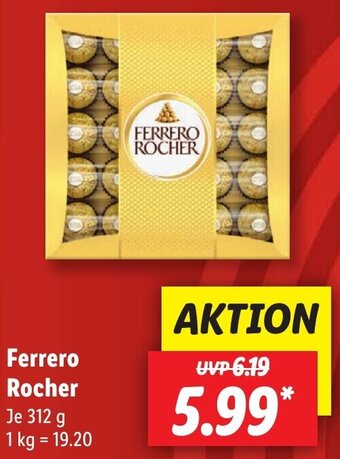 Lidl Ferrero Rocher 312 g Angebot