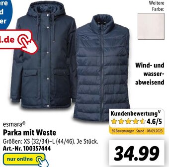 Lidl esmara Parka mit Weste Angebot