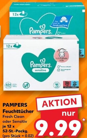 Kaufland PAMPERS Feuchttücher 12 x 52 St. Packg. Angebot