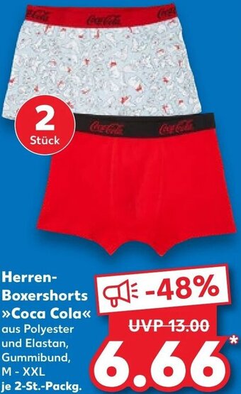 Kaufland Herren-Boxershorts Coca Cola 2 St. Packg. Angebot