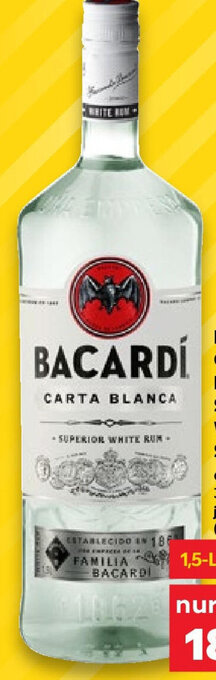 Kaufland BACARDI Carta Blanca Superior White oder Spiced Rum oder Razz 1,5 L-Fl. Angebot