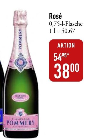 Galeria Markthalle POMMERY CHAMPAGNE Rosé 0,75-L Angebot