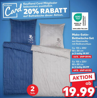 Kaufland Mako-Satin Bettwäsche Set Angebot
