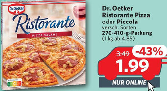 Combi Dr. Oetker Ristorante Pizza oder Piccola 270-410 g Packung Angebot