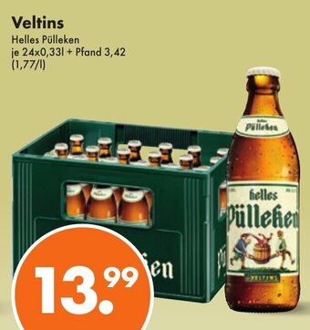 Trink und Spare Veltins Helles Pülleken je 24x0,33L Angebot