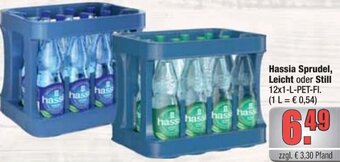 alldrink Hassia Sprudel, Leicht oder Still 12x1-L-PET-FI. Angebot