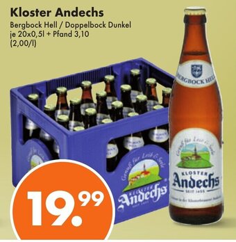 Trink und Spare Kloster Andechs Bergbock Hell/Doppelbock Dunkel 20*500ml Angebot