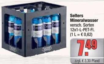 alldrink Selters Mineralwasser 12x1-L-PET-FI. Angebot