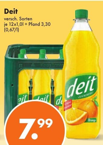 Trink und Spare Deit versch. Sorten je 12x1,0L Angebot