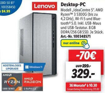 Lidl Lenovo Desktop-PC IdeaCentre 5 Angebot