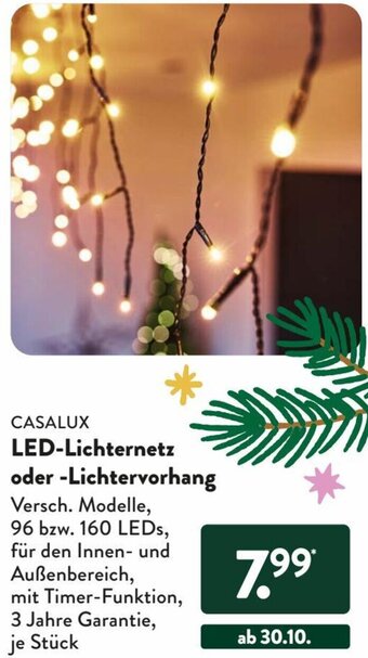 Aldi Süd CASALUX LED-Lichternetz oder Lichtervorhang Angebot