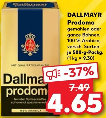 Kaufland DALLMAYR Prodomo 500 g Packg. Angebot