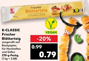 Kaufland K-CLASSIC Frischer Blätterteig 275 g Packg. Angebot