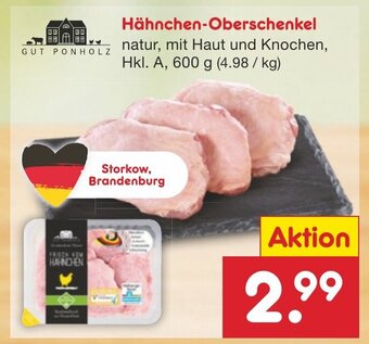 Netto Marken-Discount GUT PONHOLZ Hähnchen-Oberschenkel 600 g Angebot