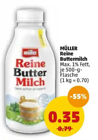 PENNY Reine buttermilch 500g Angebot