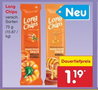 Netto Marken-Discount Long Chips versch. Sorten 75 g Angebot