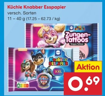 Netto Marken-Discount Küchle Knabber Esspapier versch. Sorten 11-40 g Angebot