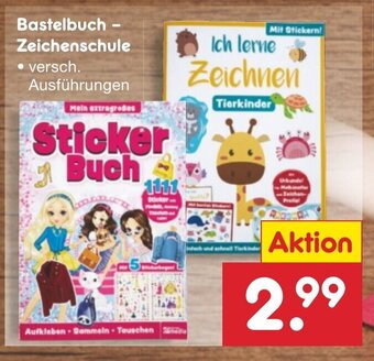 Netto Marken-Discount Bastelbuch Zeichenschule Angebot