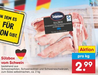 Netto Marken-Discount Steinemann Sülzbox vom Schwein pro kg Angebot