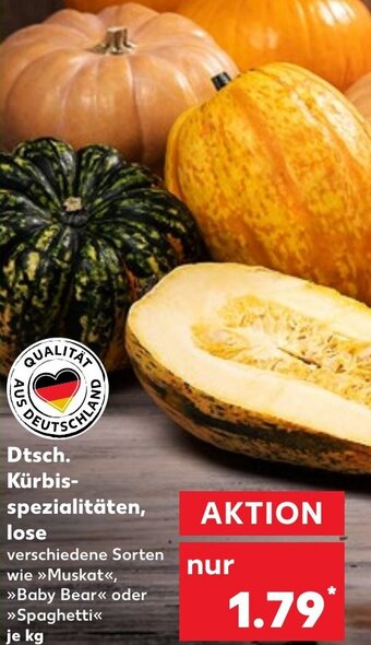 Kaufland Dtsch. Kürbisspezialitäten, lose Angebot
