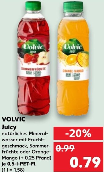 Kaufland VOLVIC Juicy 0,5 L-PET-Fl. Angebot