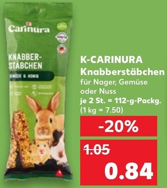 Kaufland K-CARINURA Knabberstäbchen 112 g Packg. Angebot