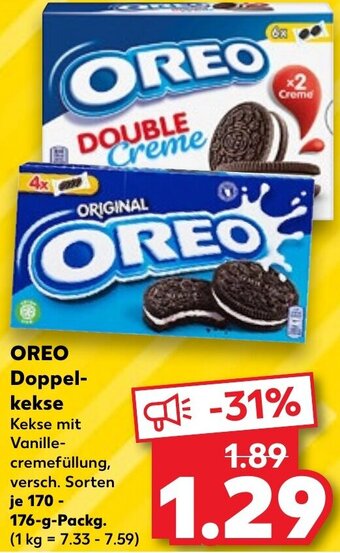 Kaufland OREO Doppelkekse 170-176 g Packg. Angebot