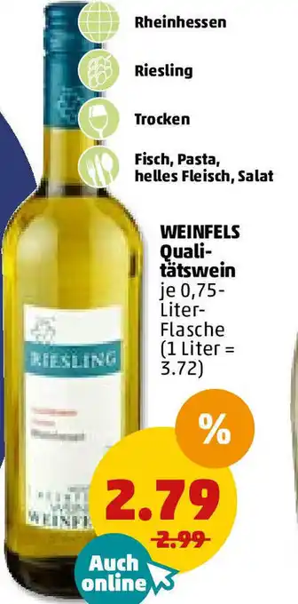 PENNY Weinfels Qualitatswein Angebot