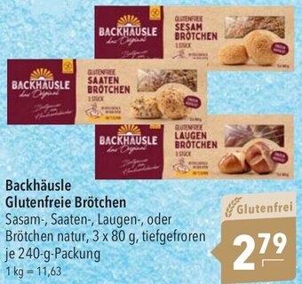 CITTI Markt Backhäusle Glutenfreie Brötchen 240 g Packung Angebot