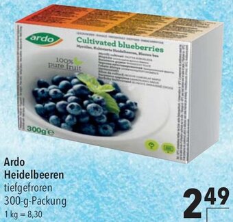 CITTI Markt Ardo Heidelbeeren 300-g-Packung Angebot